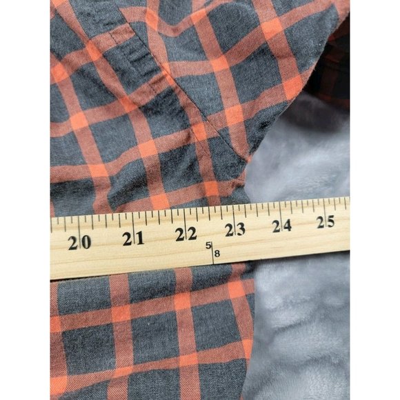 Scott Barber Orange Shadow Plaid Long Sleeve Button Down Shirt Large‎ - Picture 2 of 5